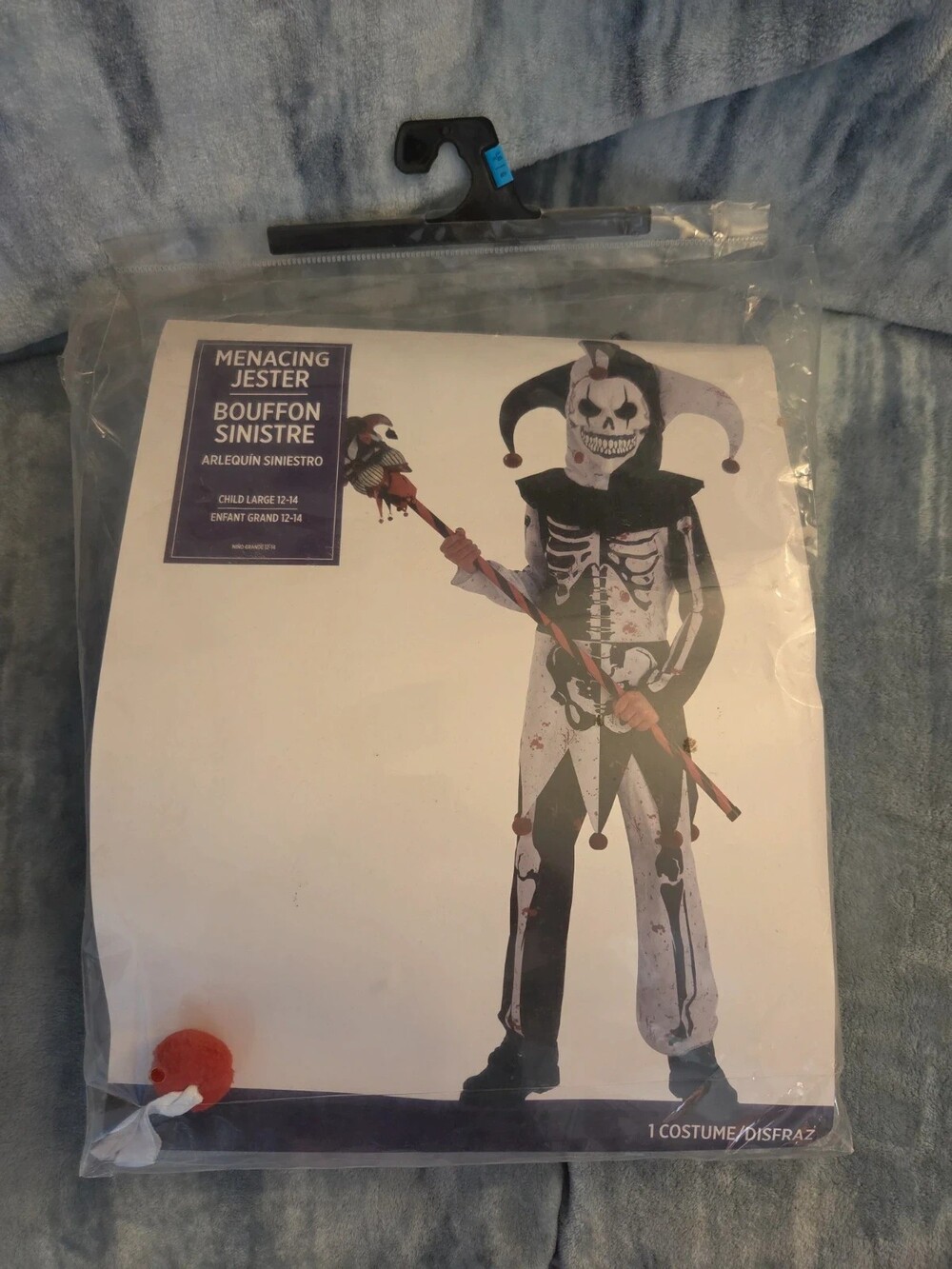 Spirit Halloween Menacing Jester Kids Costume Size 12-14